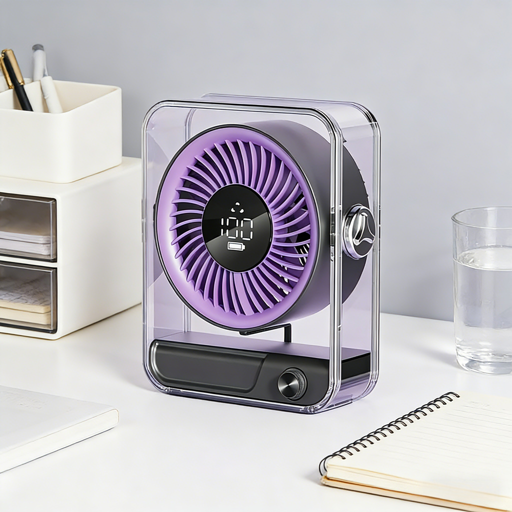 高デザイン・超長時間稼働・静音デスクファン