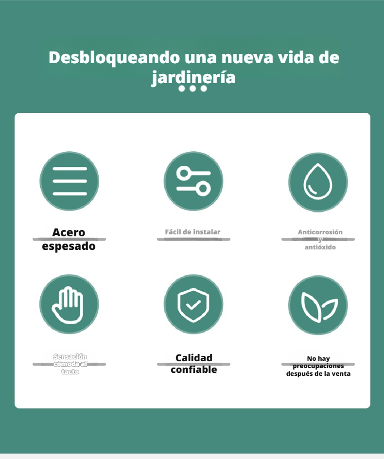 Horquilla resistente y duradera para jardín