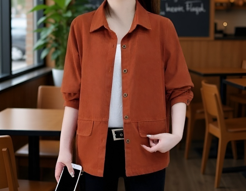 快適素材使用の作業用ジャケットシャツ