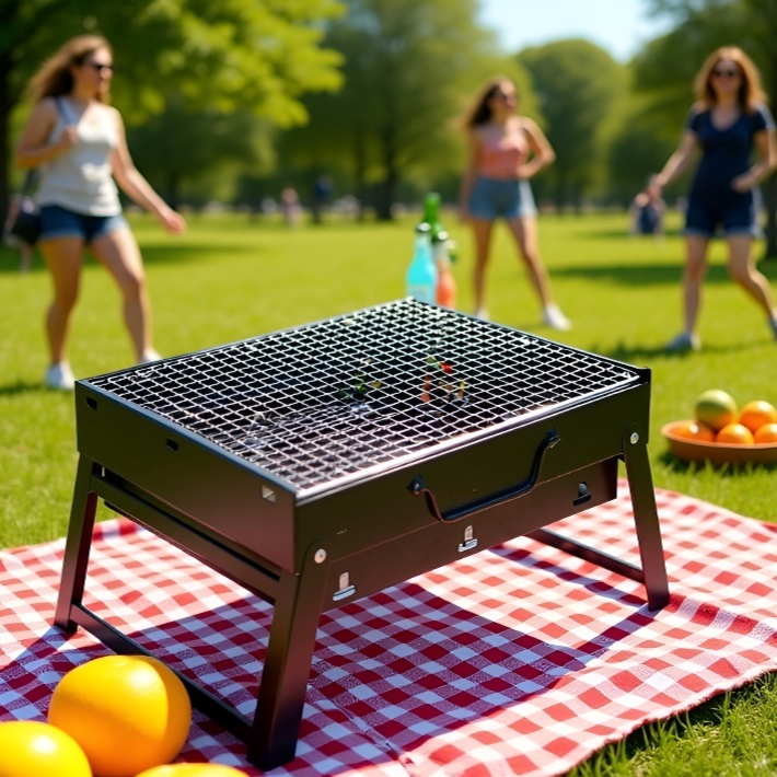 서랍형 휴대용 접이식 야외 바비큐 그릴