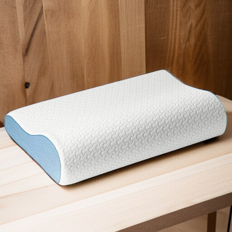 横向き寝用低反発枕 メモリーフォーム枕 頸椎保護 ネックピロー 寝心地抜群 低反発ネックピロー