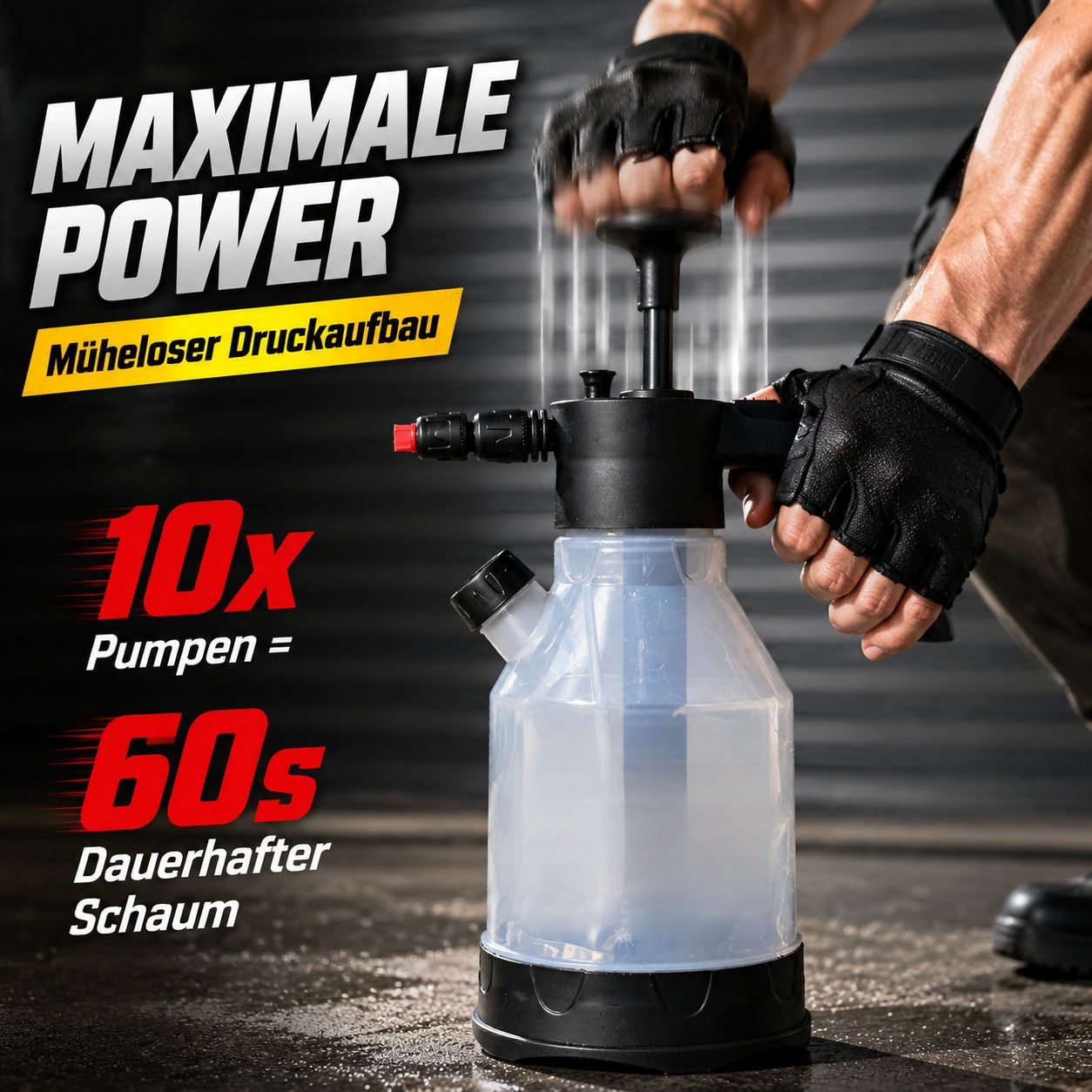 Luftdruck-Schaumsprühtopf, speziell für Autopflege