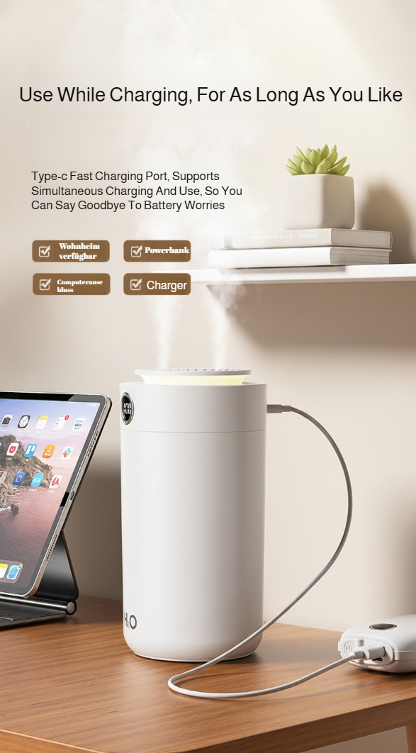 Double spray large capacity humidifier front view