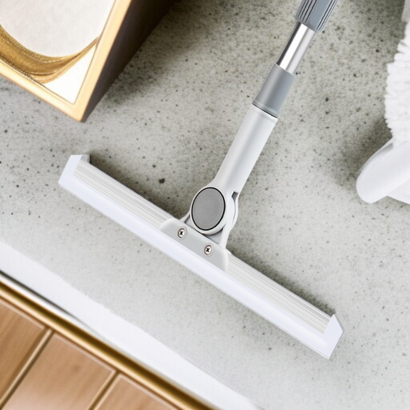 家庭用収納式フロアモップ シリコンワイパー浴室床スクレーパー 浴室用多機能フロアモップ