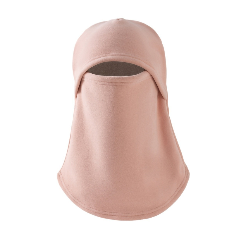 防寒フリース耳当て付き帽子マスク