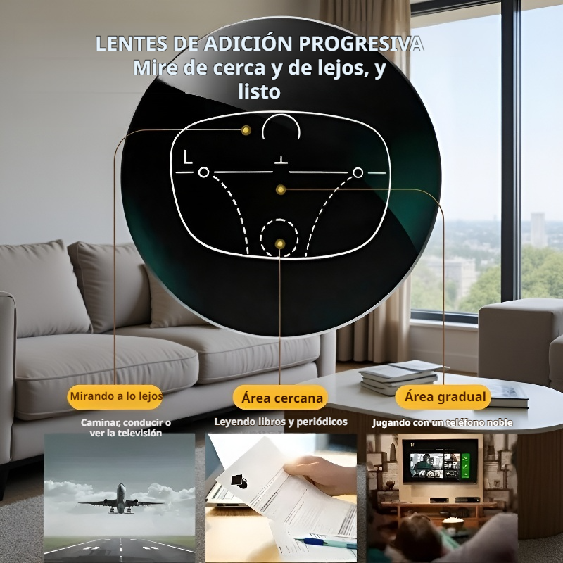 Gafas inteligentes de belleza con zoom para presbicia