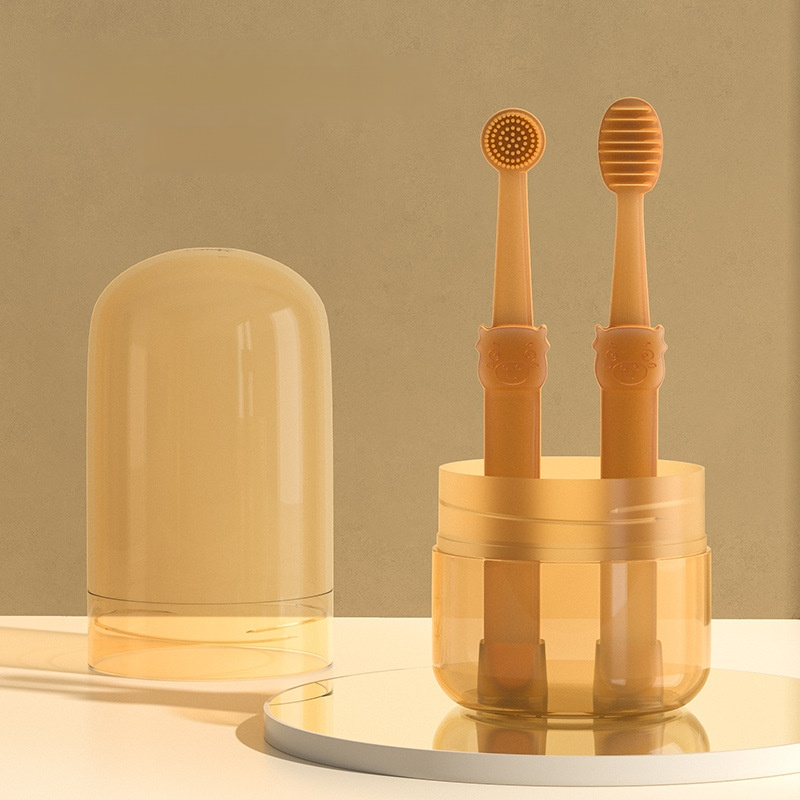 애완동물용 부드러운 실리콘 칫솔