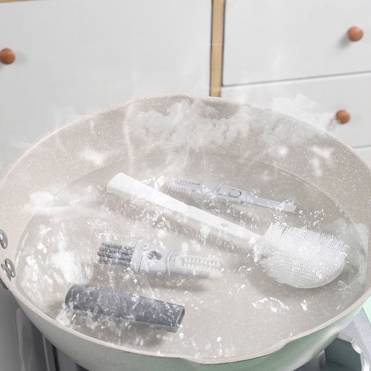 五合一可拆卸矽膠杯刷
