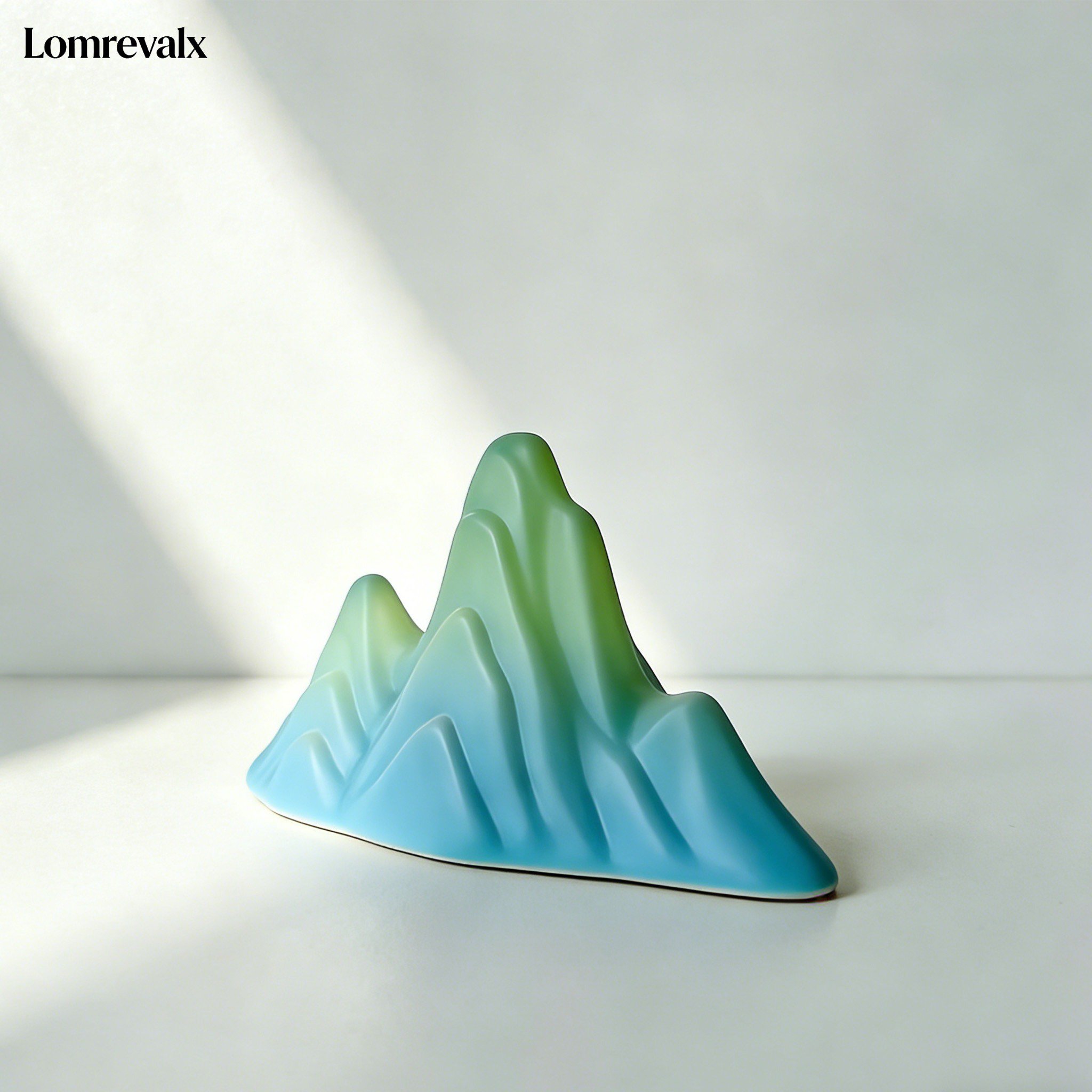 Mini montaña de resina para escritorio