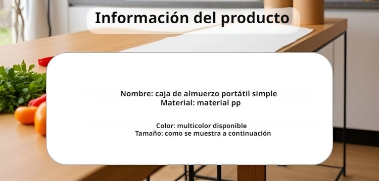 Caja de almuerzo de doble capa resistente y práctica