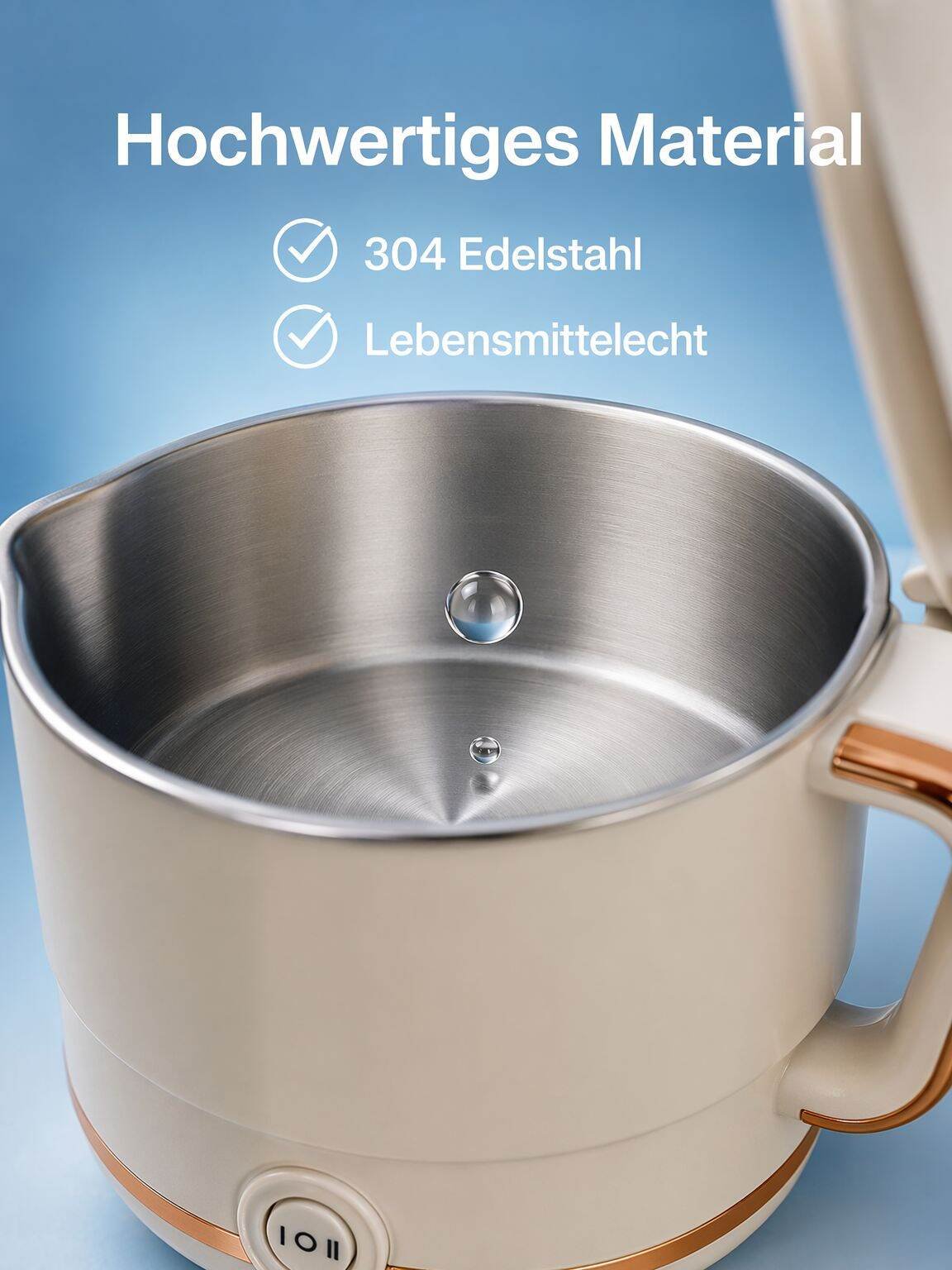 Multifunktionaler tragbarer faltbarer Wasserkocher