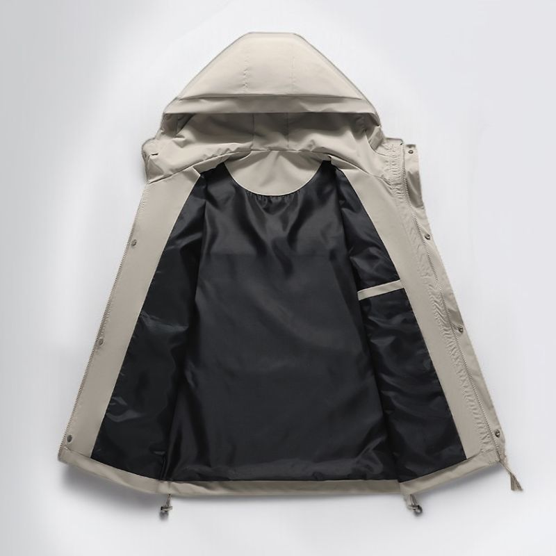 تصميم حديث لجاكيت مقاوم للرياح للشباب