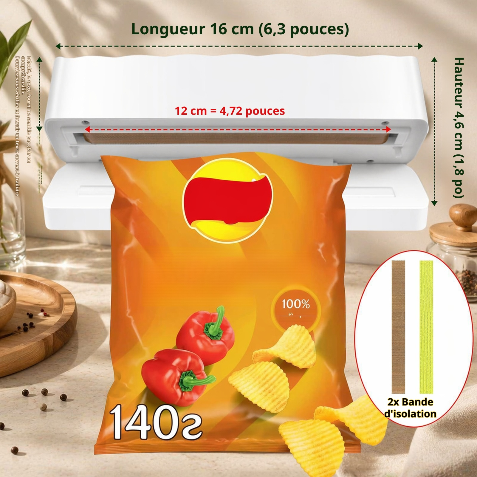 Accessoire de cuisine pour emballage alimentaire
