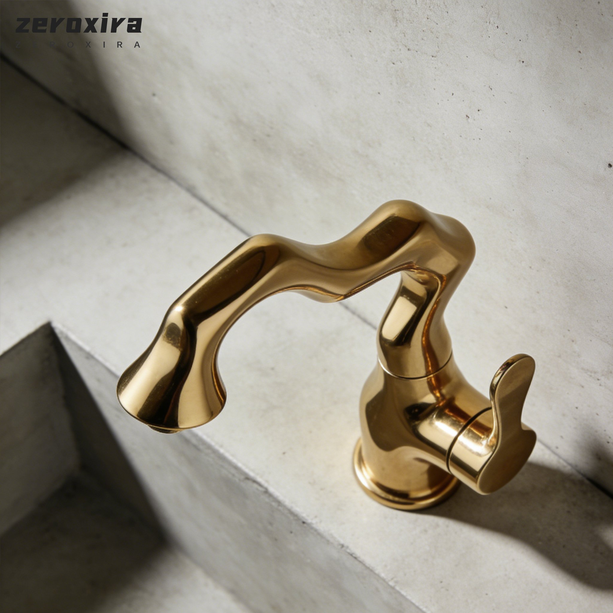 Wasserhahn aus Edelstahl