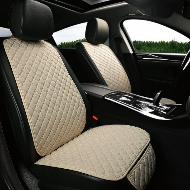 Linen car seat cushion universal car seat cushion car seat cover car seat cushion three piece set se