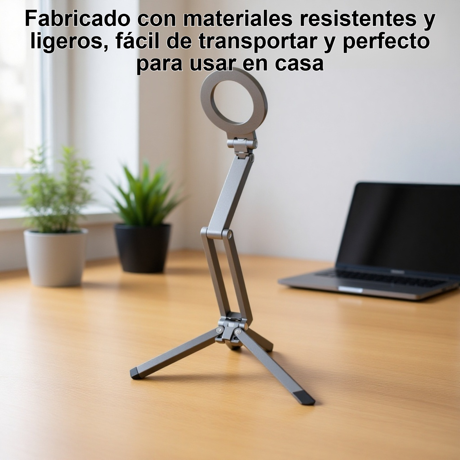 Soporte ajustable en forma de triángulo para teléfono y tableta