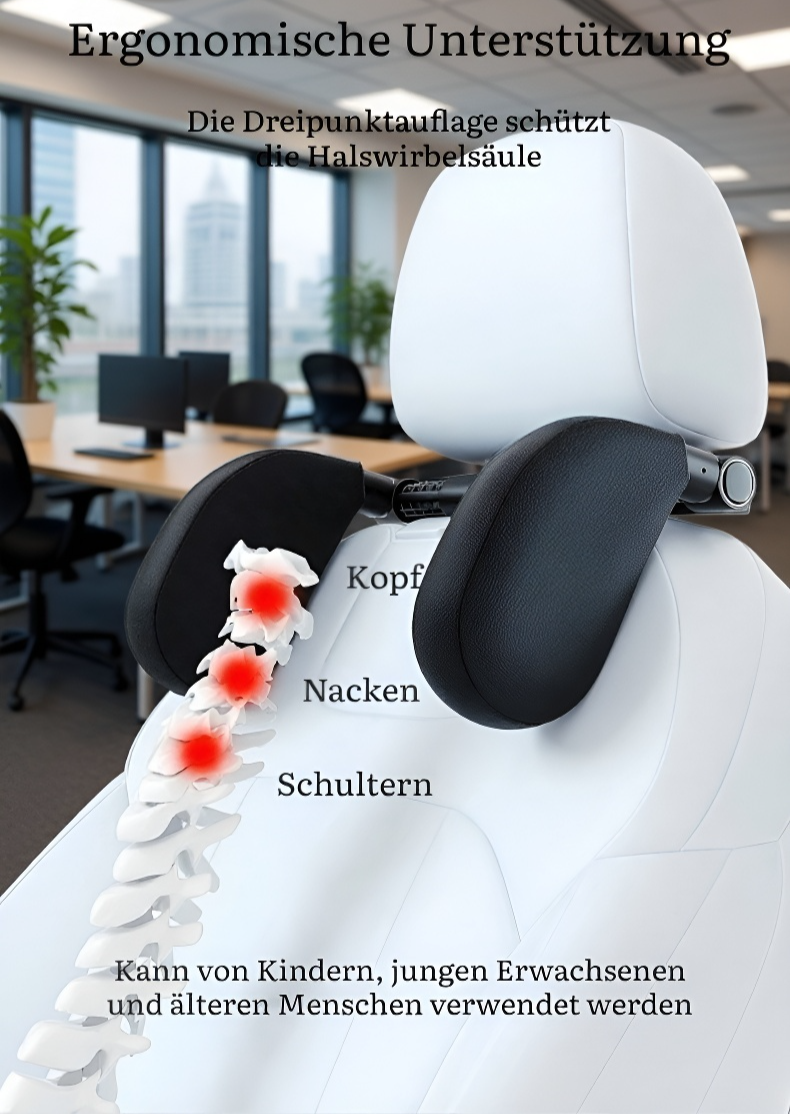 Atmungsaktives Autokissen für Nackenstütze