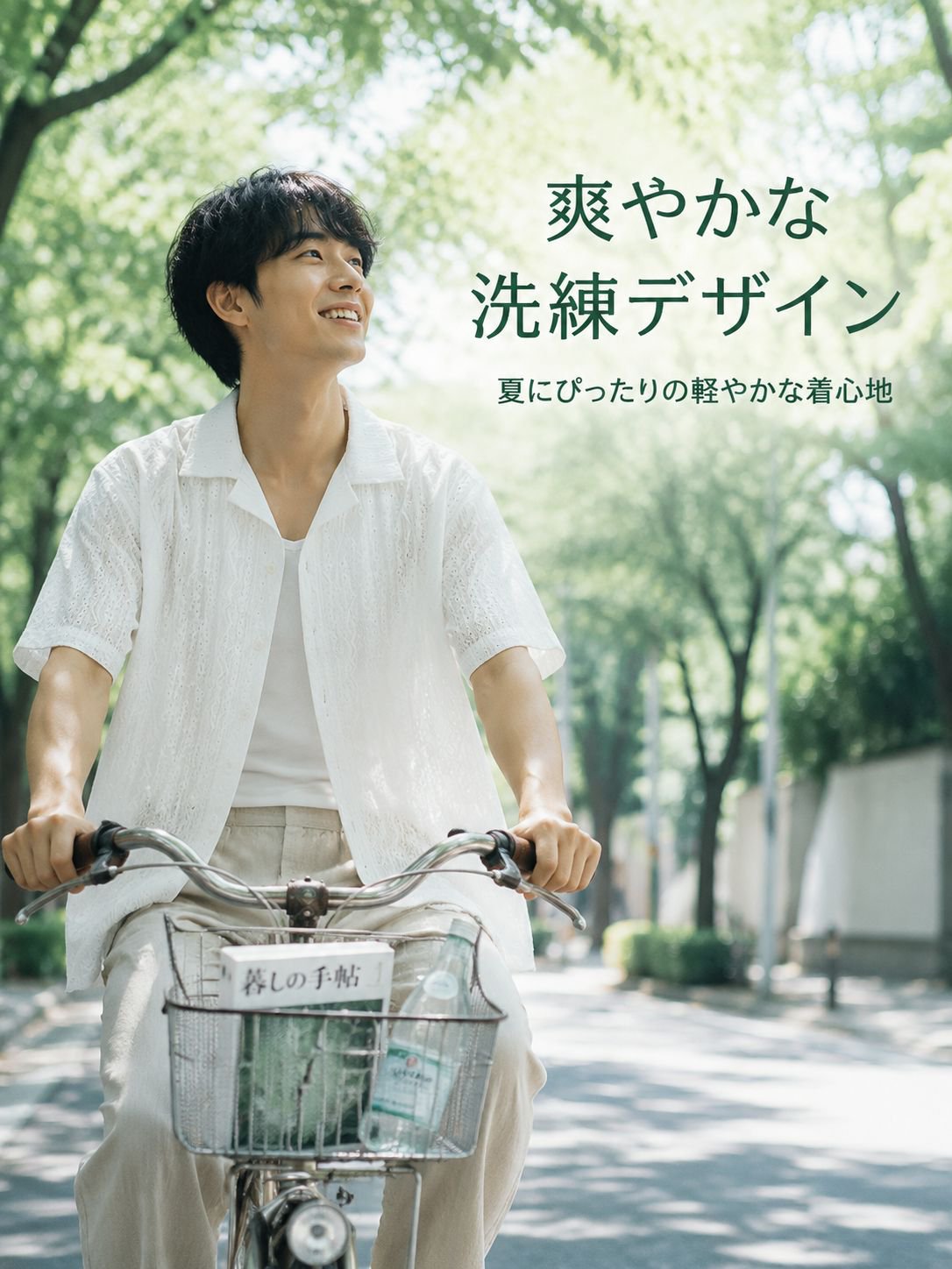 新作アイスシルク半袖シャツ メンズ 夏用 薄手 通勤風 ゆったりカジュアルシャツ
