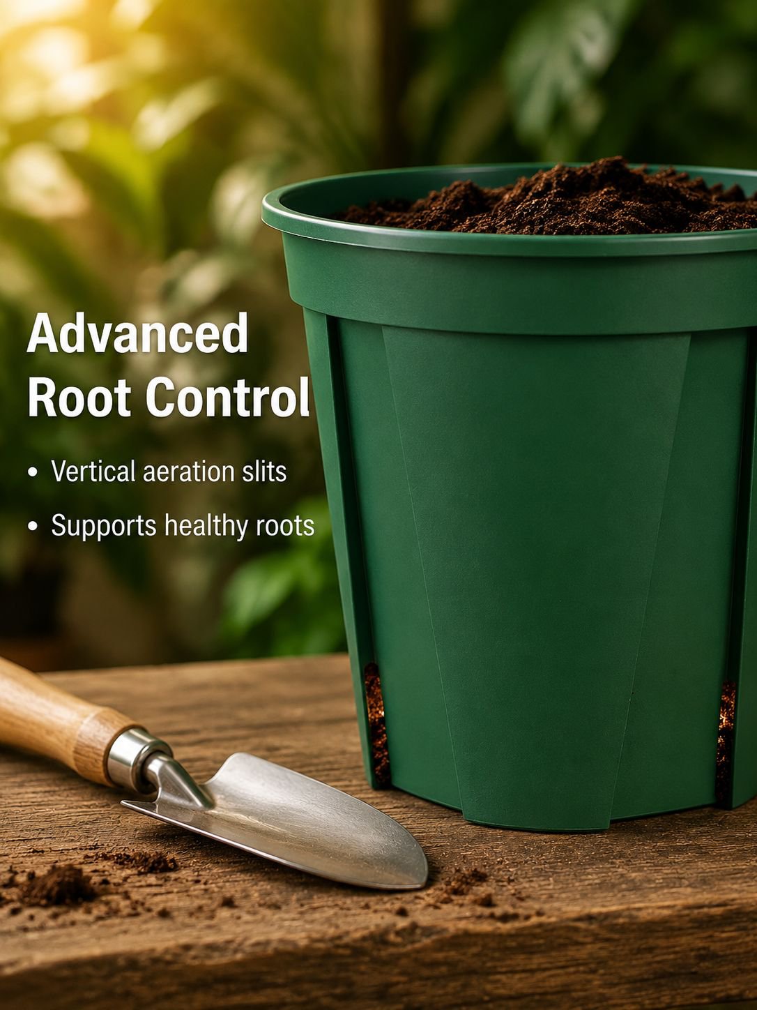 White Plastic Flower Pots, Third-Generation Root Control Pots