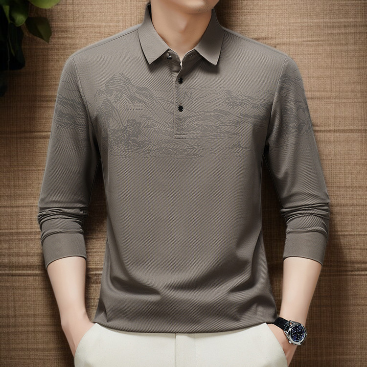 남자 캐주얼 긴팔 셔츠 비즈니스 캐주얼 터틀넥 긴팔 셔츠 남자 긴팔 티셔츠 남자 비즈니스 긴팔 셔츠