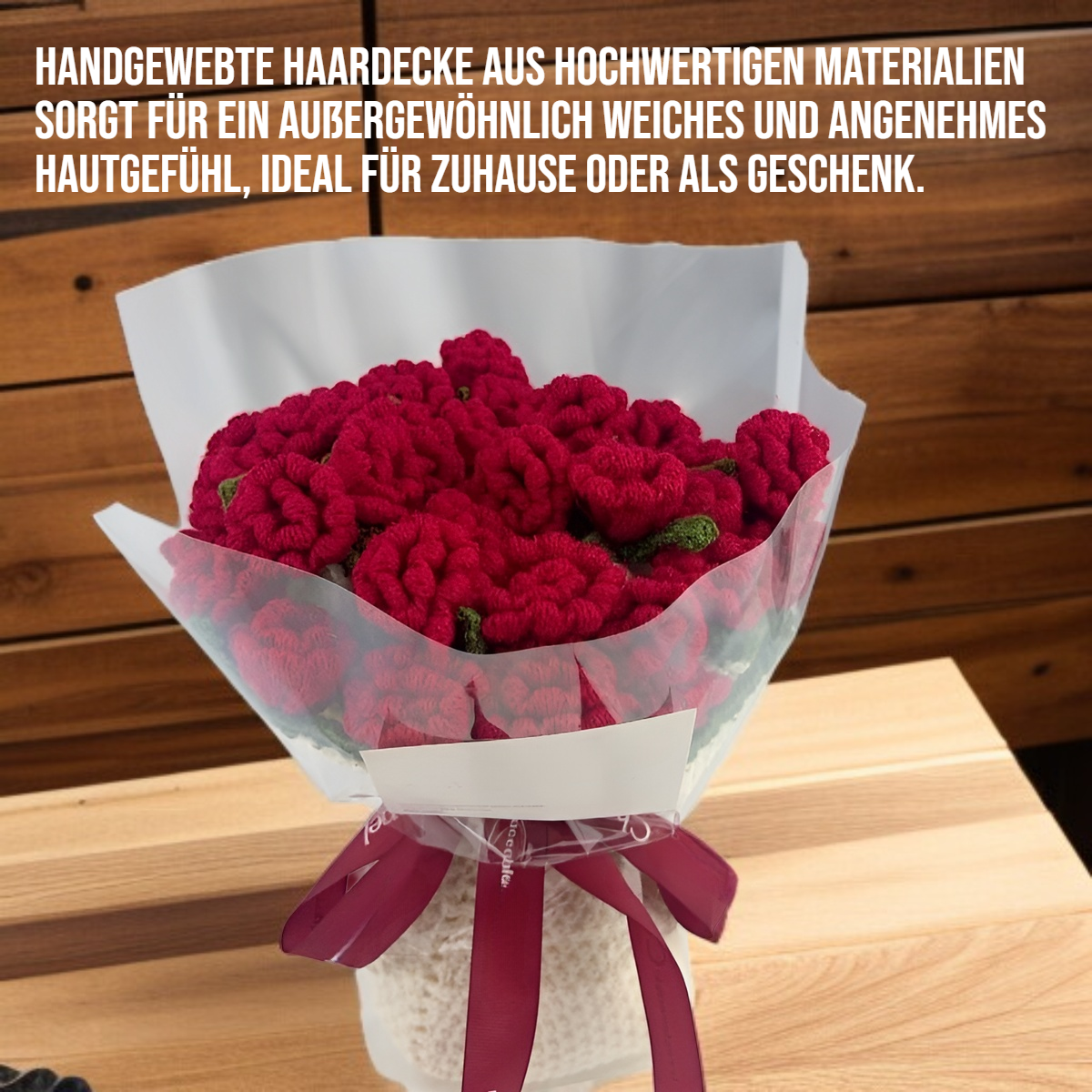 Rosensträuße Handgewebte Haardecke