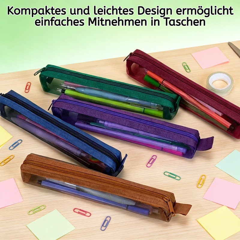 Mini-Federmäppchen aus Netzgewebe