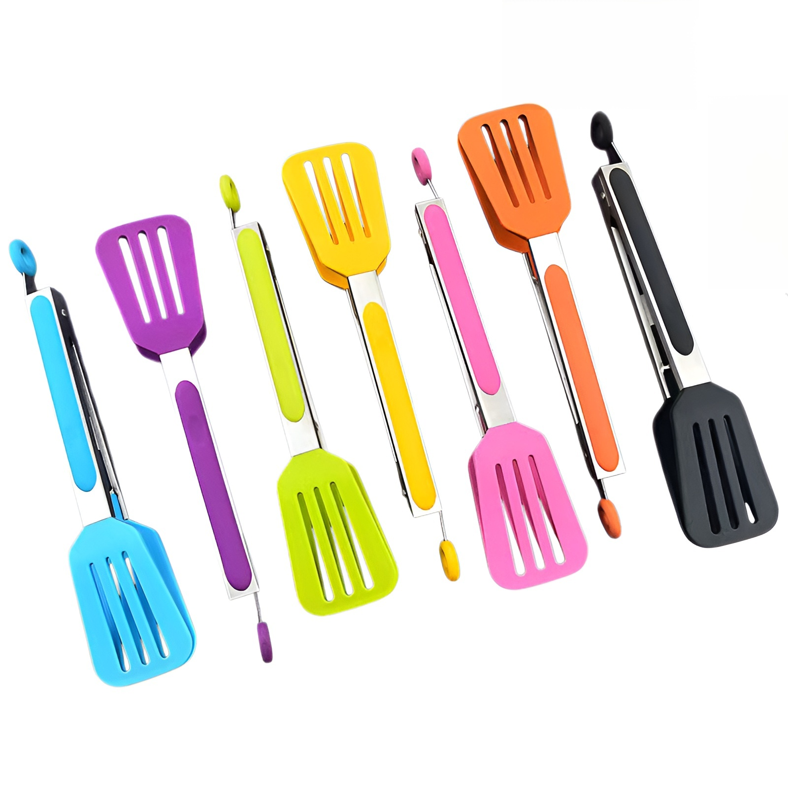 Kitchen Multifunctional Silicone Food Tongs and Turner Set