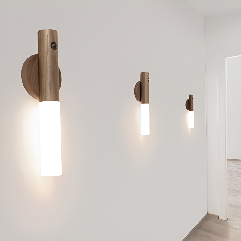 木製感応ワイヤレスナイトライト