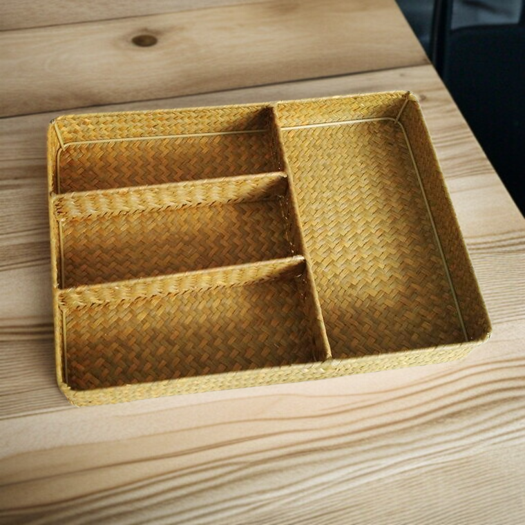 칸막이 정리 짜임 수납 바구니 전체 모습