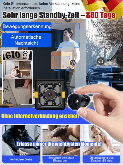 【3 Millionen Ultra-HD】Drahtlose Fernüberwachungskamera
