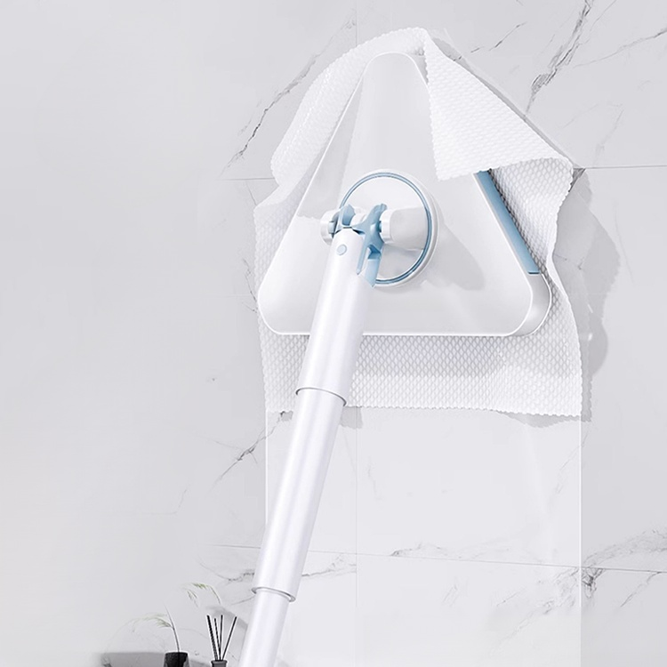 自動機能付き手洗い不要三角モップ