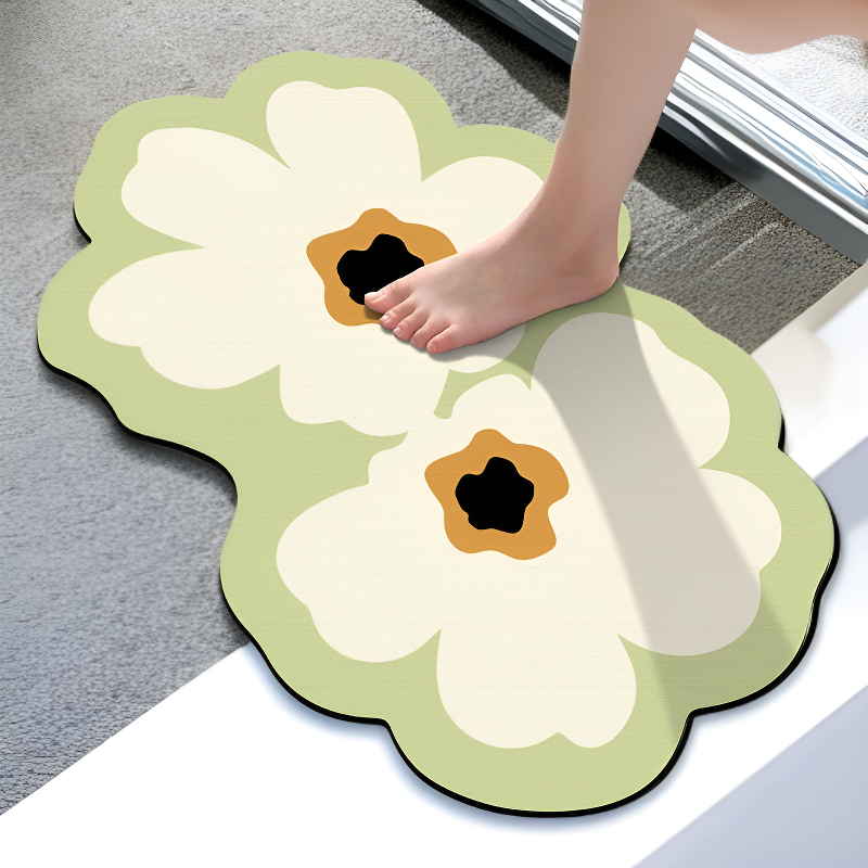 Domowa antypoślizgowa mata łazienkowa w stylu luksusowym prosta wycieraczka