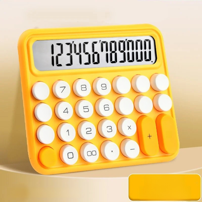 다채로운 색상의 대형 버튼 계산기
