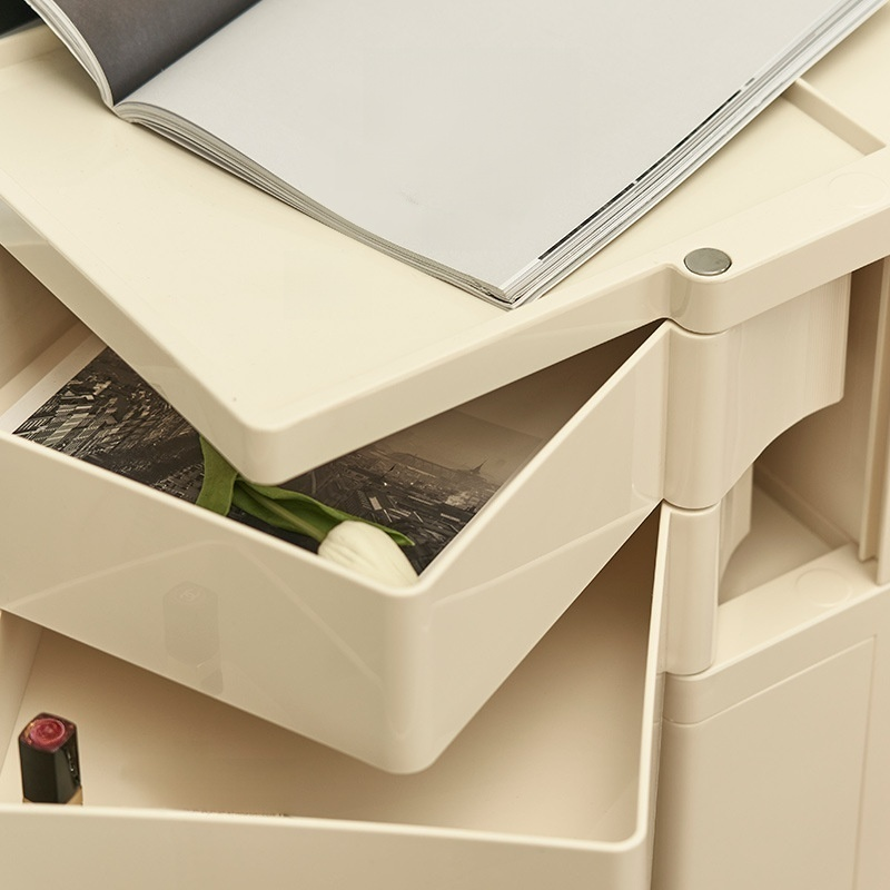 Simple rotating storage bedside table