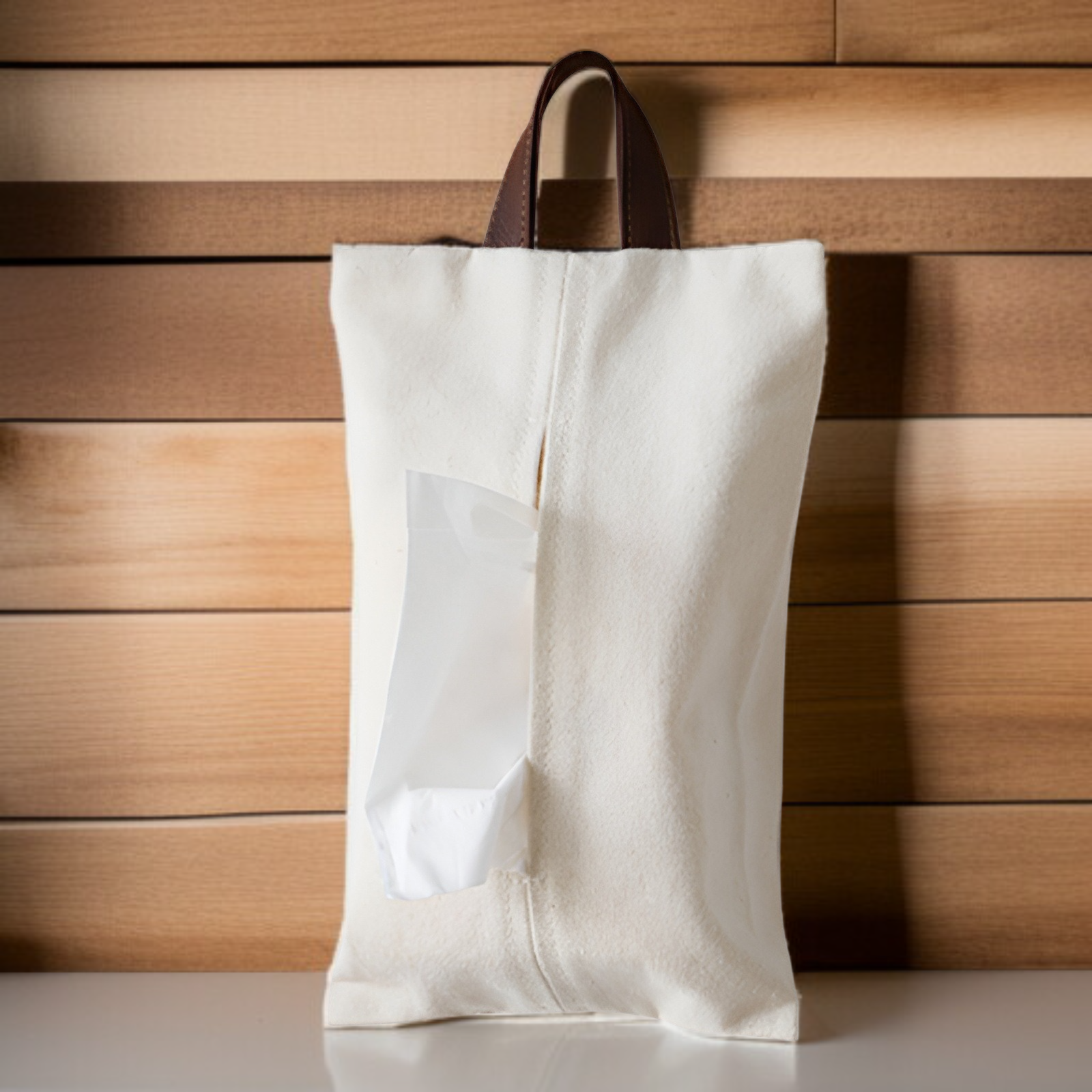 حقيبة تخزين مناديل ورقية قابلة للتعليق