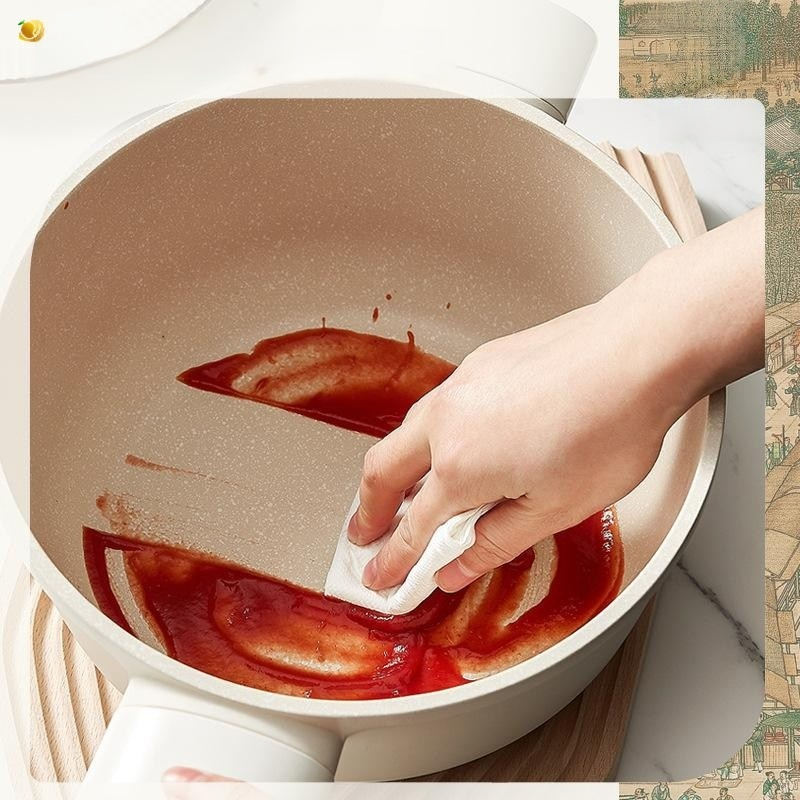 Oală pentru supă antiaderentă din piatră Maifan, pentru uz casnic