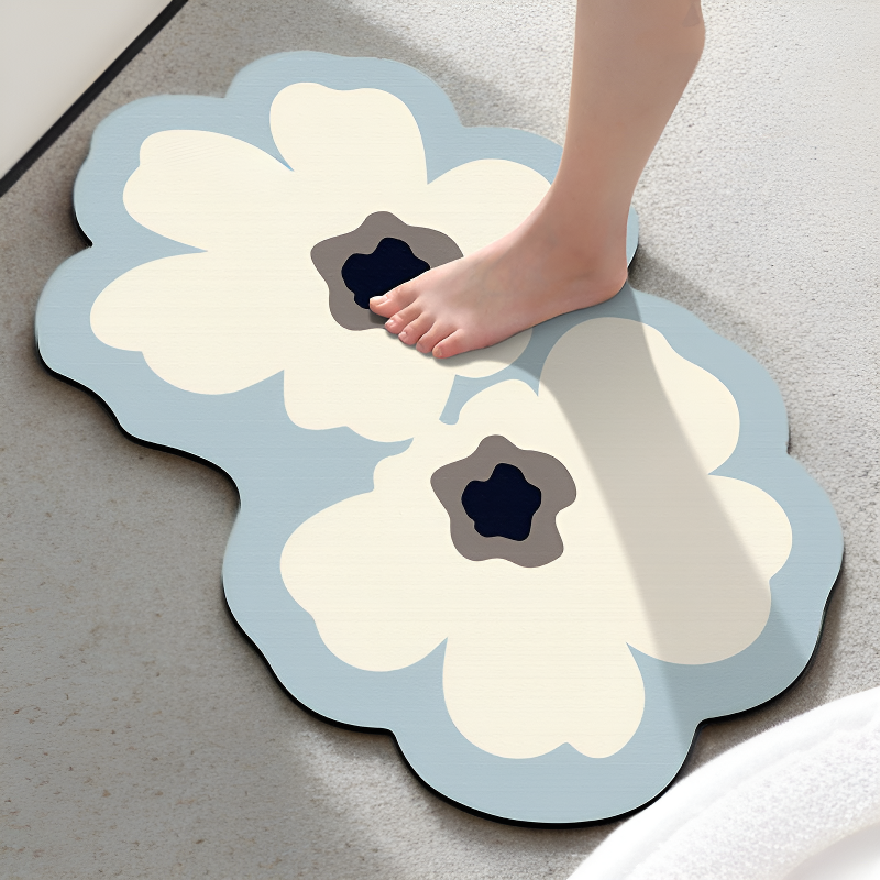 Domowa antypoślizgowa mata łazienkowa w stylu luksusowym prosta wycieraczka