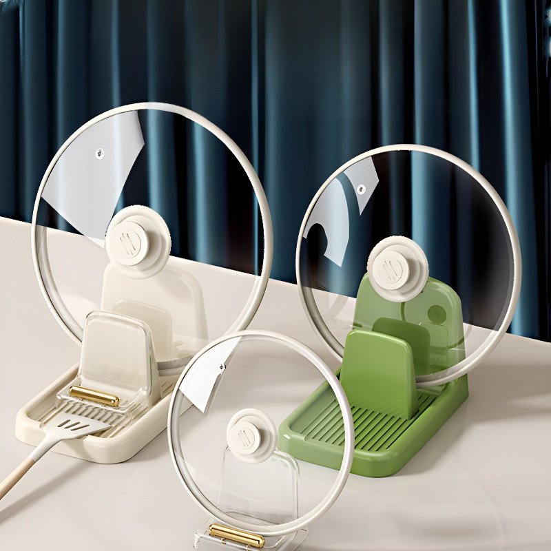 ที่วางฝาหม้อ ที่จัดระเบียบห้องครัว