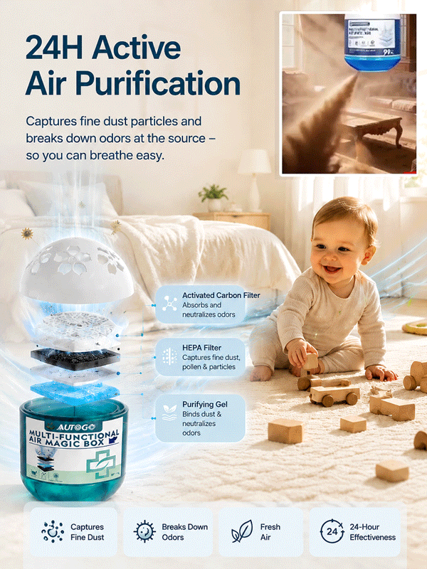[Baby & Mom Safe Purification] Whole-House Dust Buster Smart Vacuum Cube