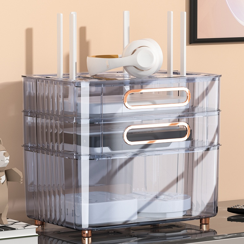 無線WiFiルーター・セットトップボックス用収納ボックス