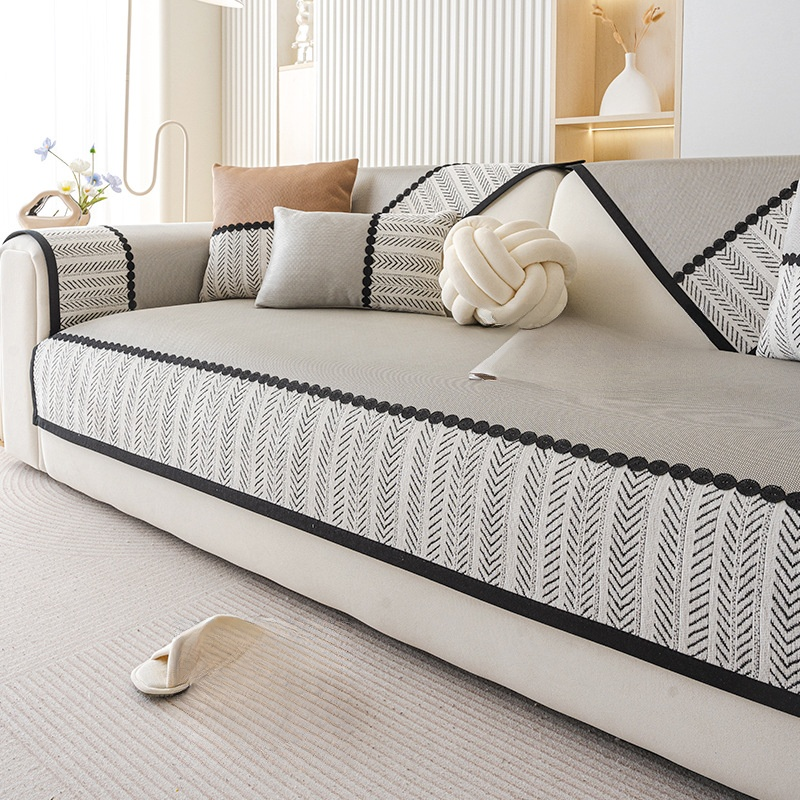 쿨 실크 미끄럼 방지 소파 쿠션, 더운 날씨용