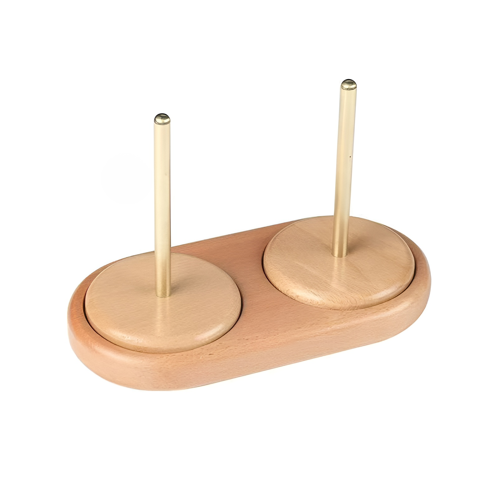 實木可旋轉家用毛線團手工編織工具