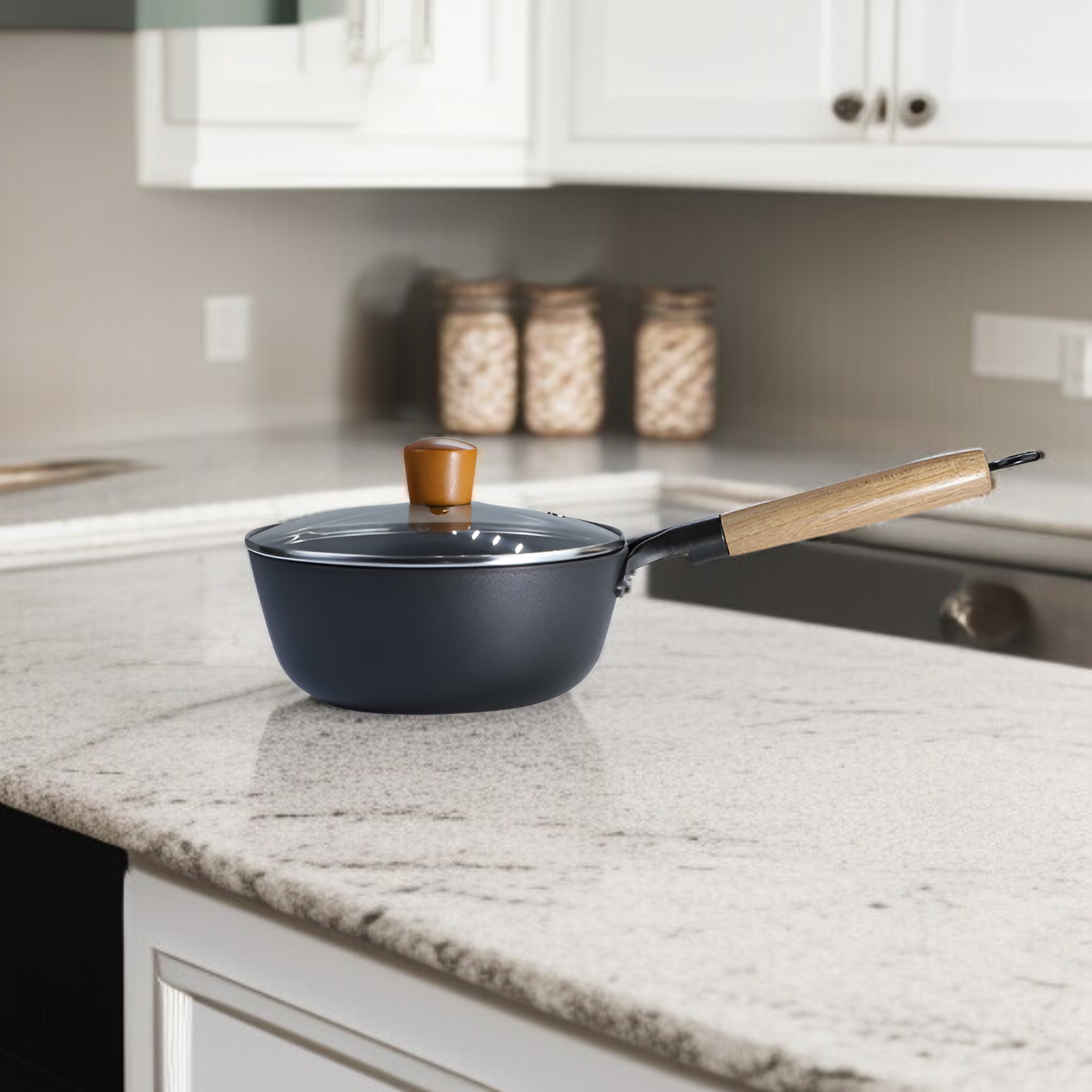 ミニ小型ミルクポット家庭用ノンスティック平底テクスチャーミルクスープポットフライパン錆びない健康増粘断熱ミルクポット