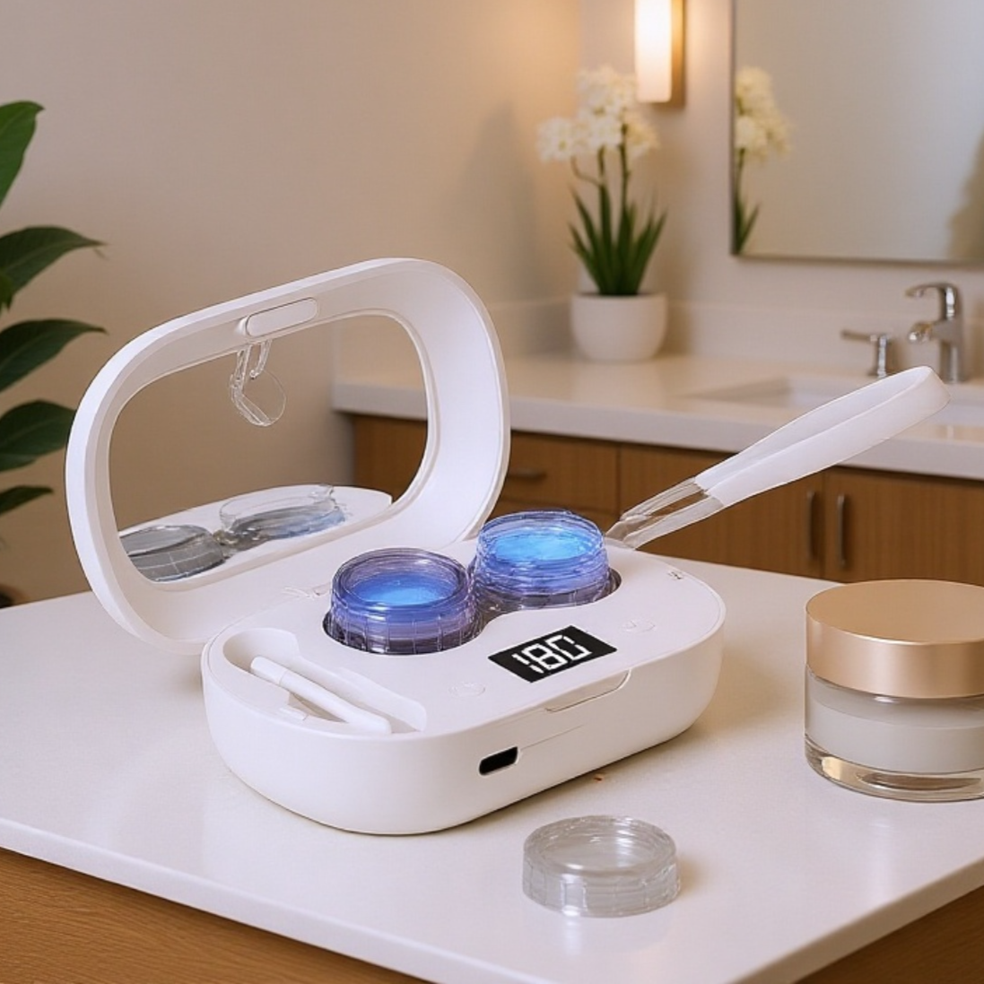 高性能超音波でレンズの汚れを徹底除去