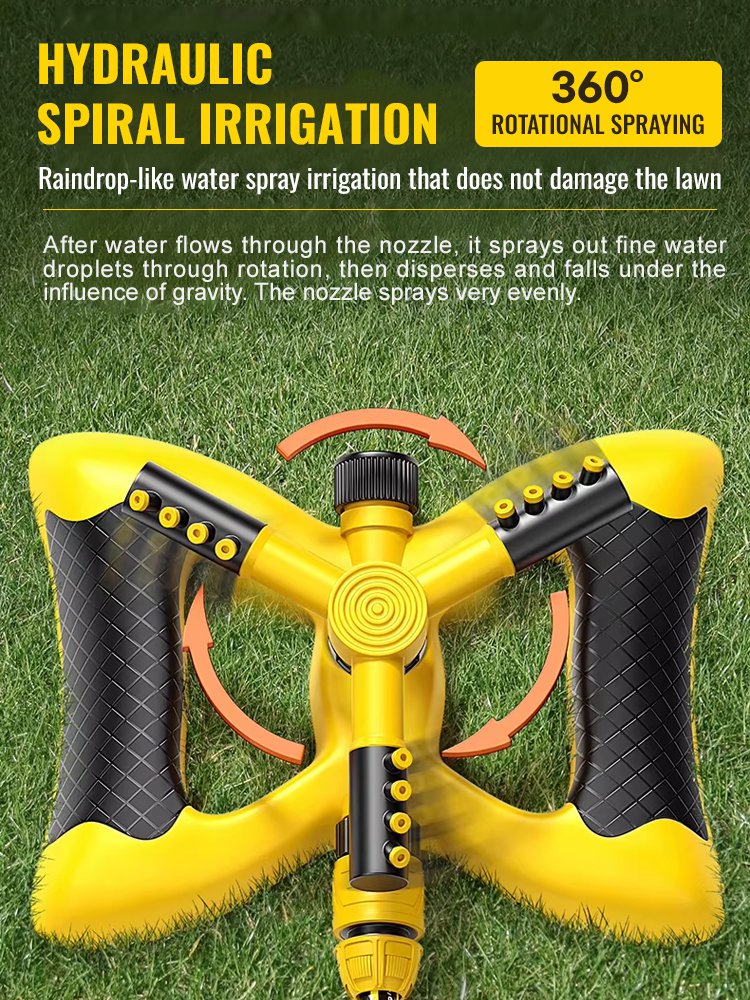 360° Automatic Rotating Sprinkler - Saves 40% of Water