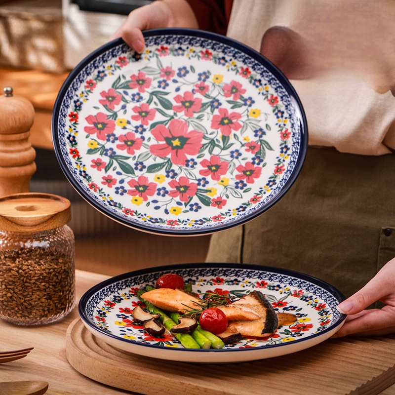 下絵付けディナープレート