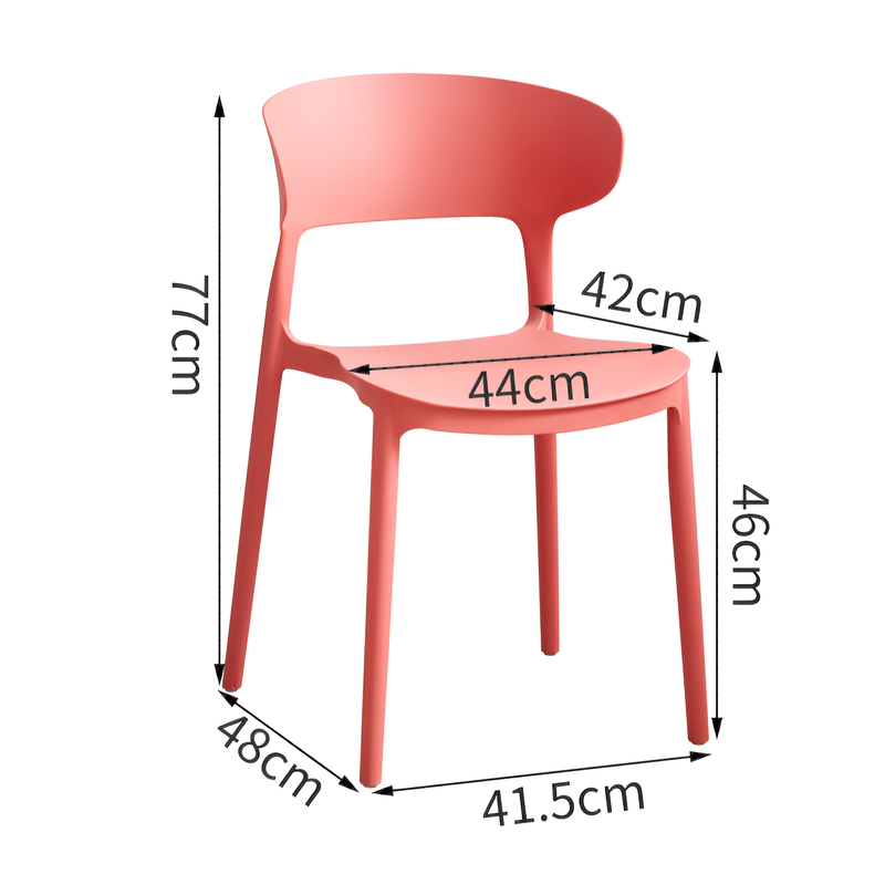 Plastic chair, thickened backrest chair for home use