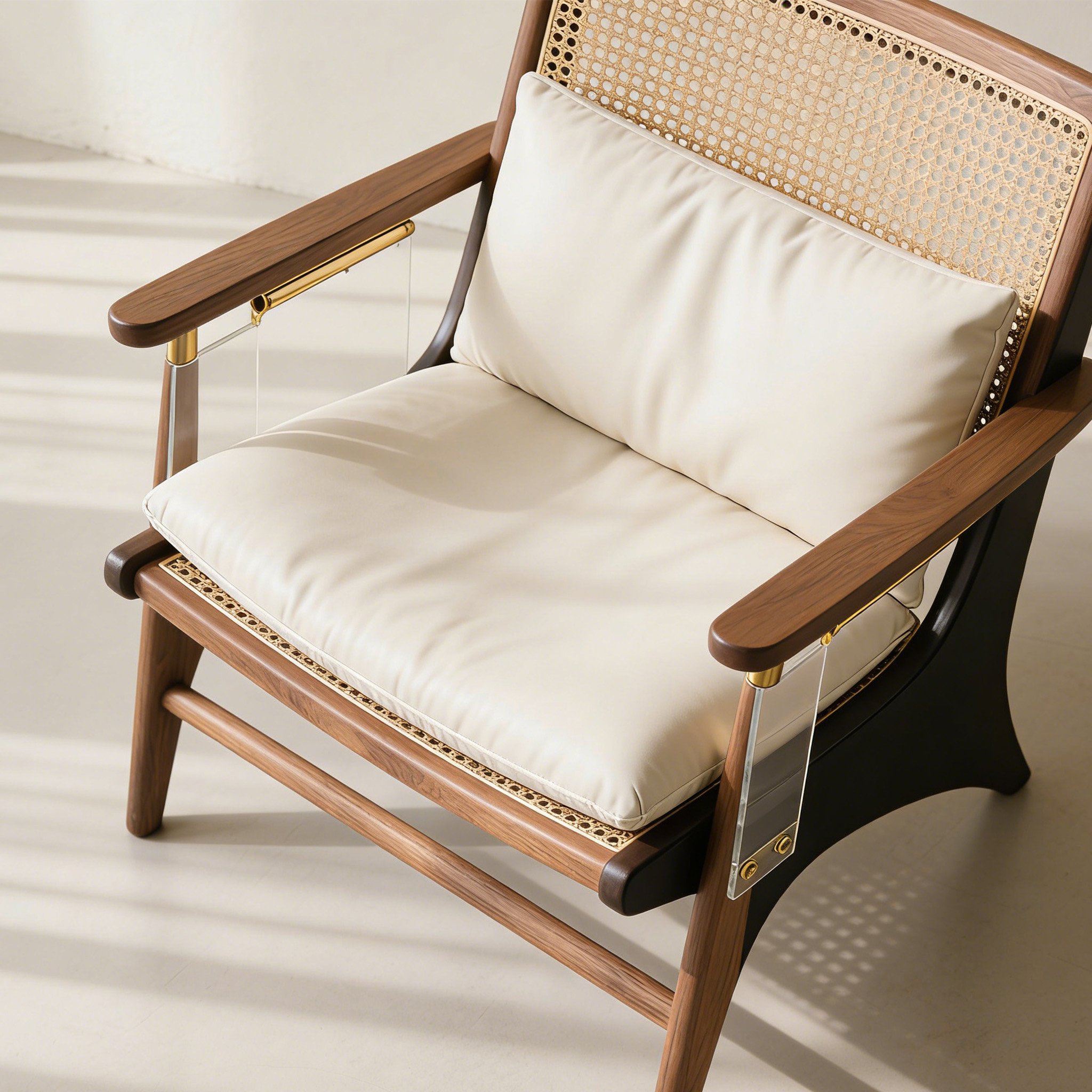 프리미엄 라탄 짜임 휴식 의자