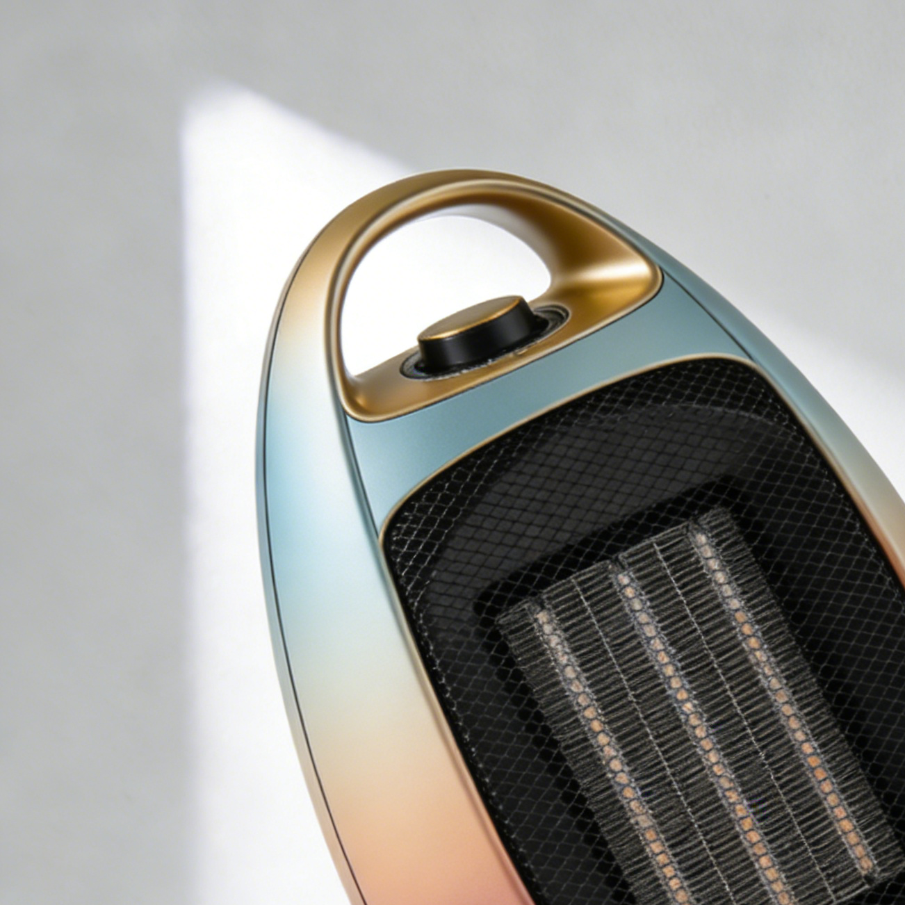 Calefactor eléctrico de bajo consumo en salón moderno