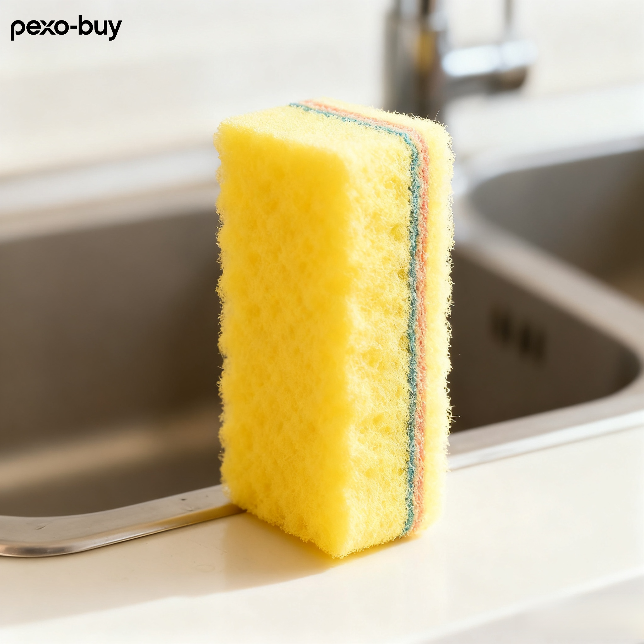 노란색 식기 세척 스펀지 (20개)